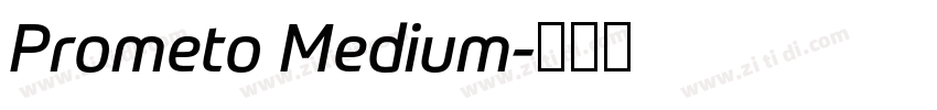 Prometo Medium字体转换